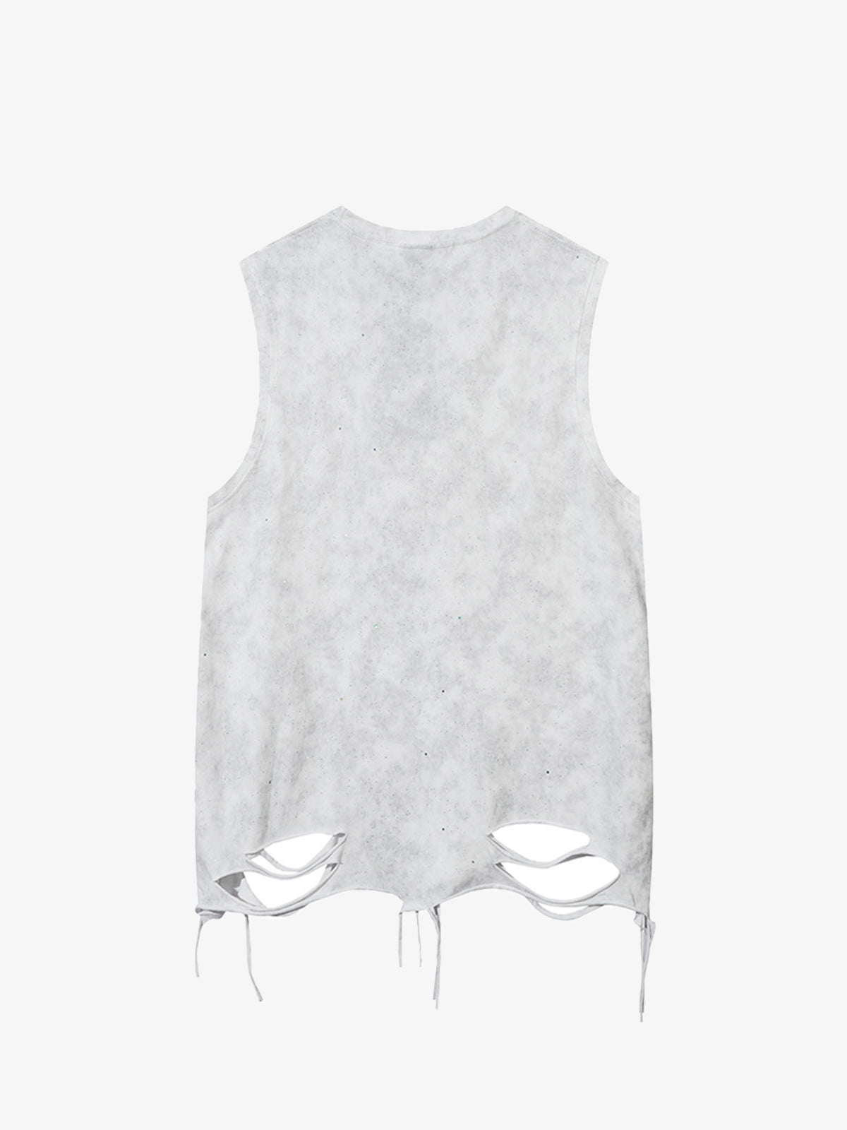 Street Chain Waistcoat Ripped Vest 