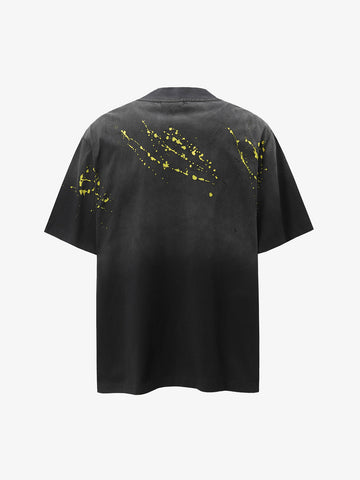 Vintage Washed Dot Spray T-Shirt 