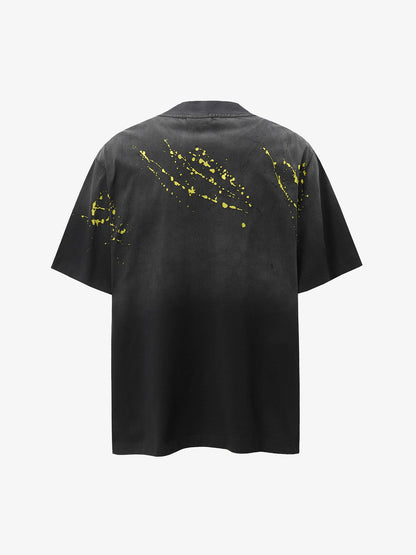 Vintage Washed Dot Spray T-Shirt 
