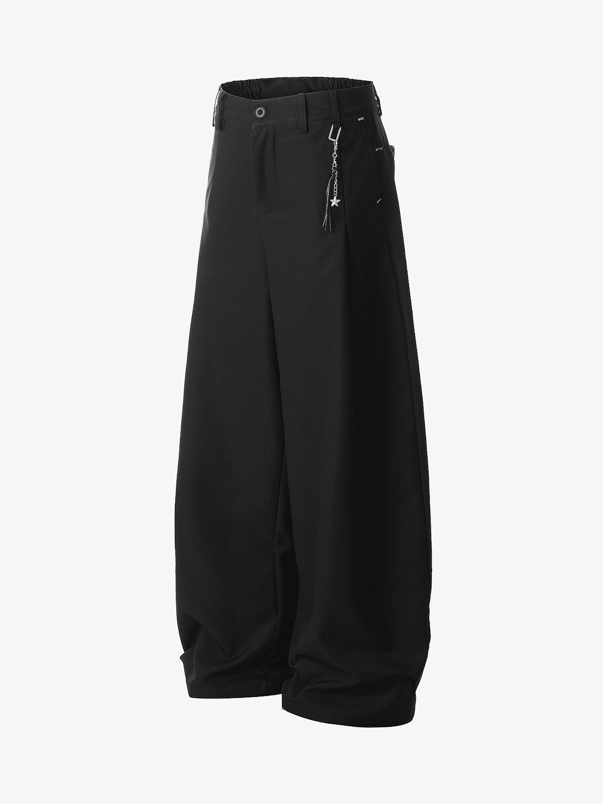 Elastic Waistband Barrel Pants - 2425 