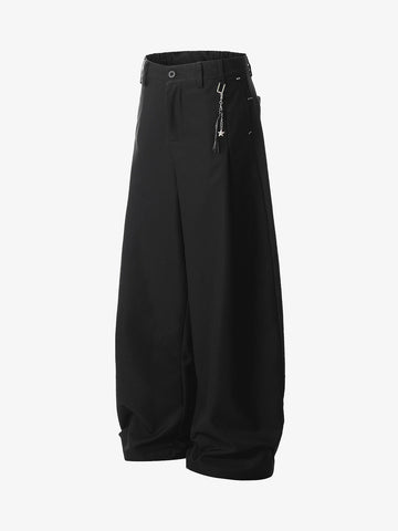 Elastic Waistband Barrel Pants - 2425 