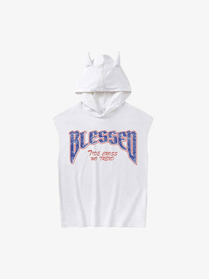 Thesupermade Washed Hooded Cotton Undershirt 
