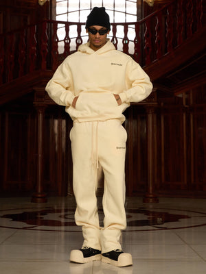 Thesupermade Street Hip-Hop Letters Fleece Tracksuit - 2230 