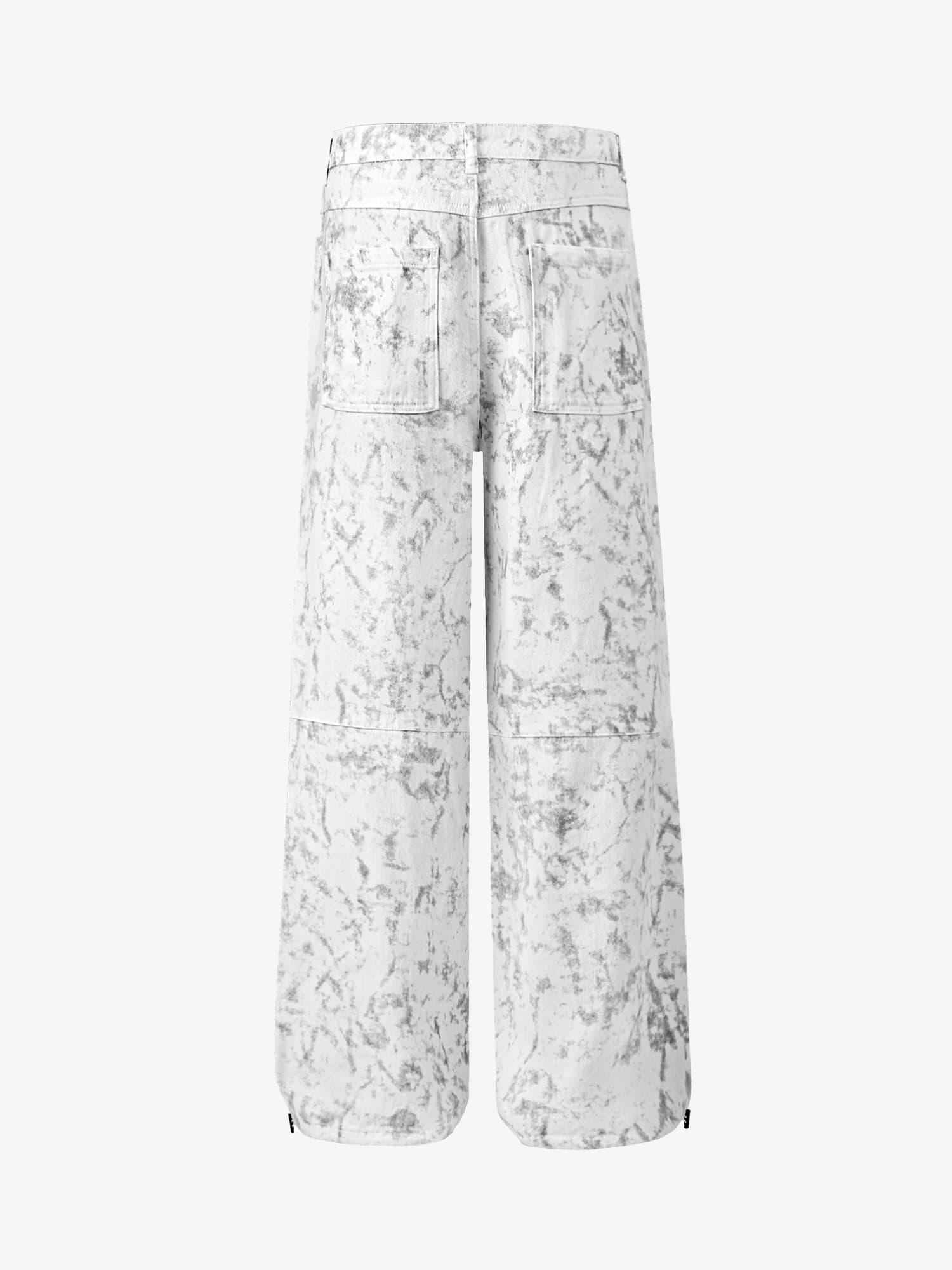 Thesupermade High Street Hip-hop Distressed Washed Work Jeans 