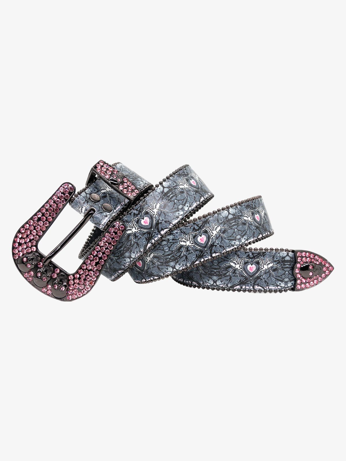 Sparkling Spider-Embellished Belt 