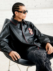 Original Embroidered Leather Shirt 