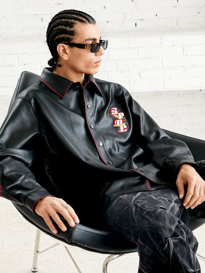Original Embroidered Leather Shirt 