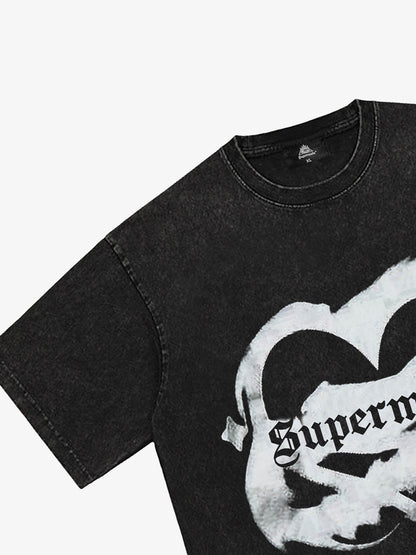 Thesupermade American Niche Love Design T-shirt 