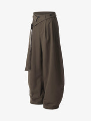 Pleated Belted Machete Track Pants 