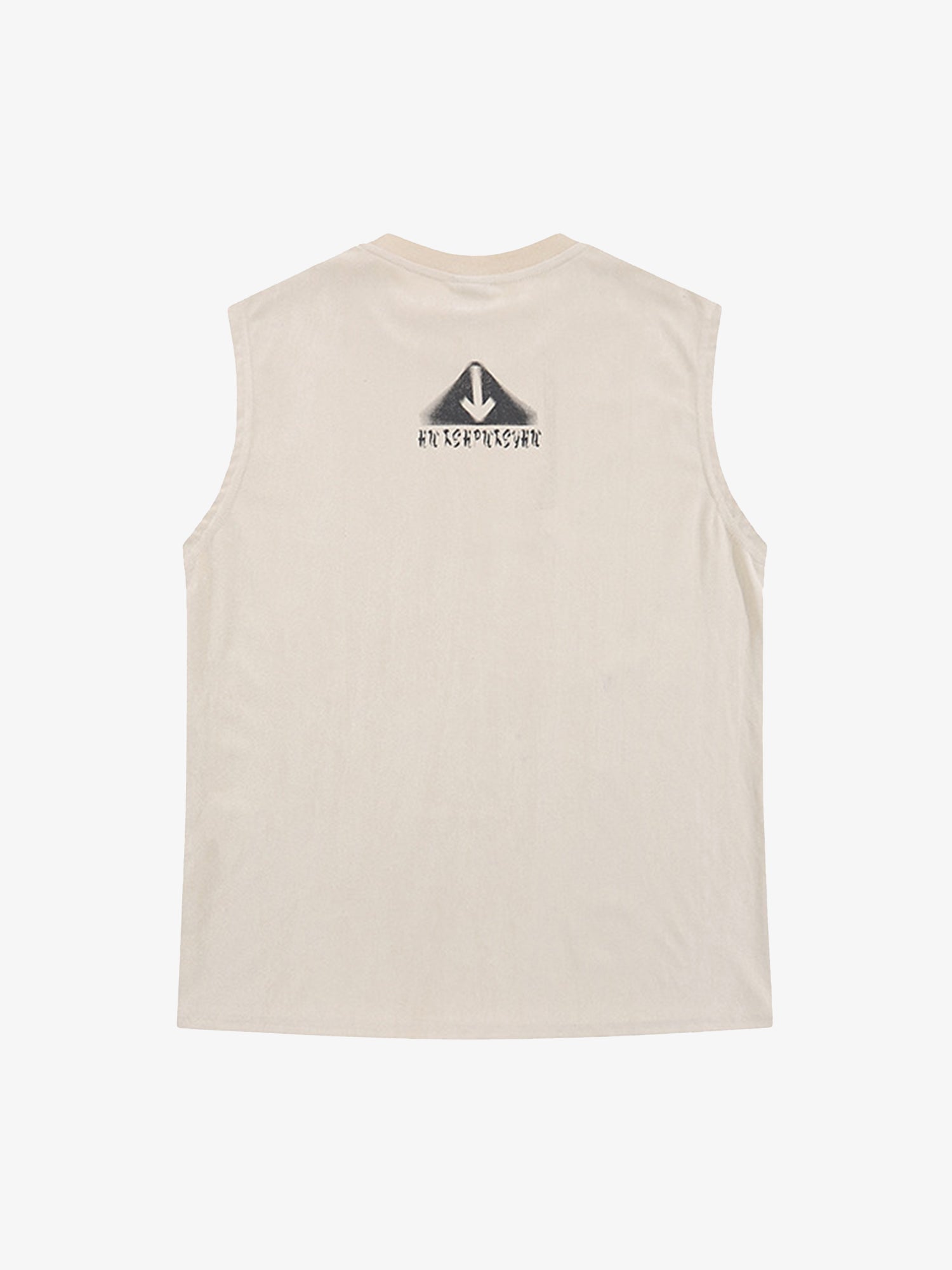 Thesupermade Retro Hip Hop Abstract Letter Print Vests 