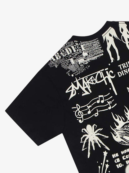 Thesupermade High Street Letter Print T-shirt 