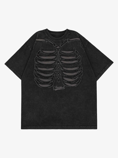 Dark Bones Washed Short-sleeved T-shirt - 1627 
