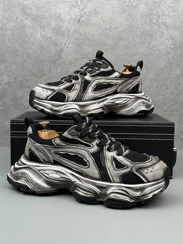 Chunky Sole Breathable Running Sneakers 
