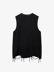 Thesupermade Vintage Necklace Star Print Hip-hop Tank Top - 2070 