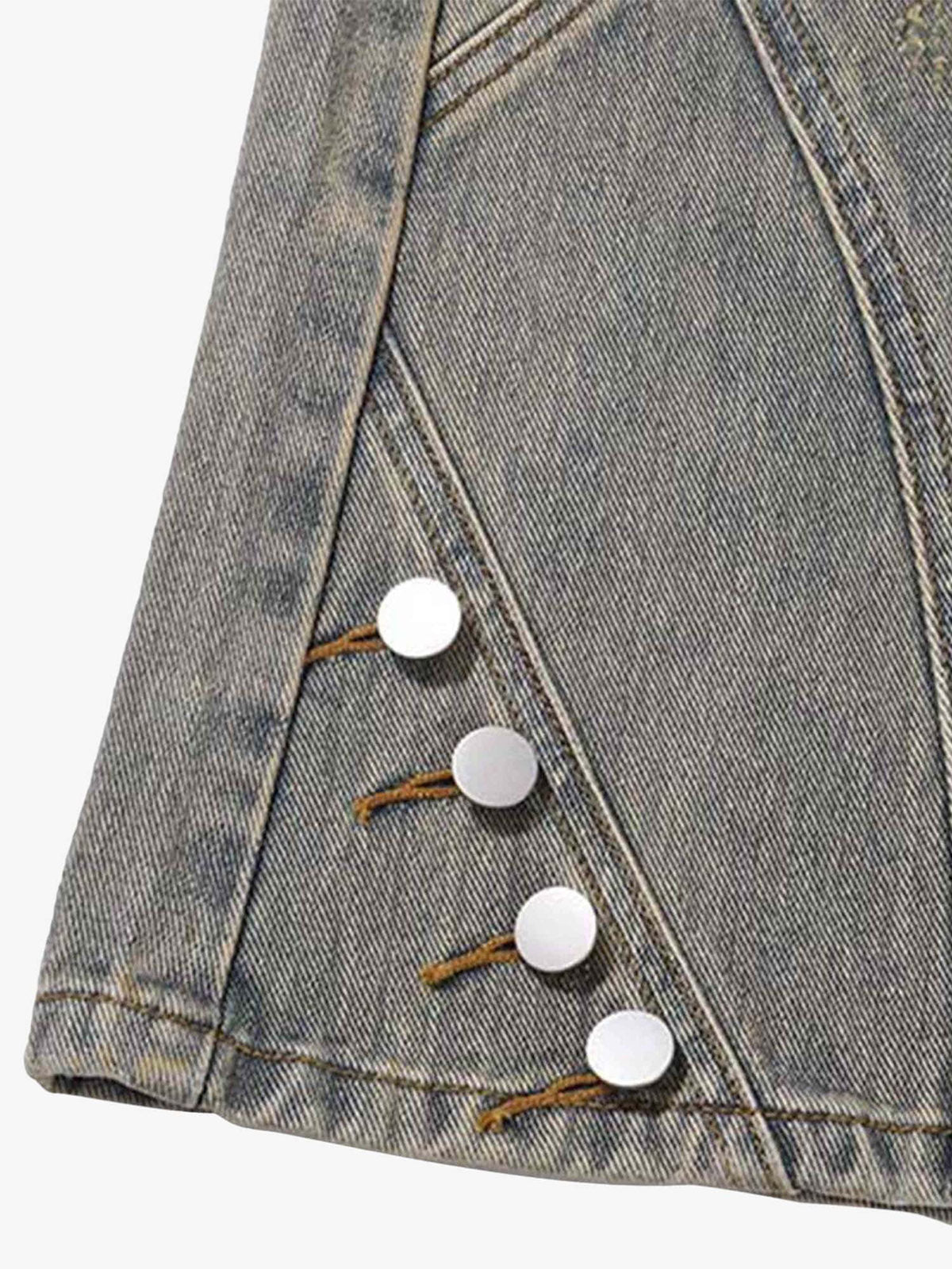 Thesupermade Patchwork Stressed Jeans 