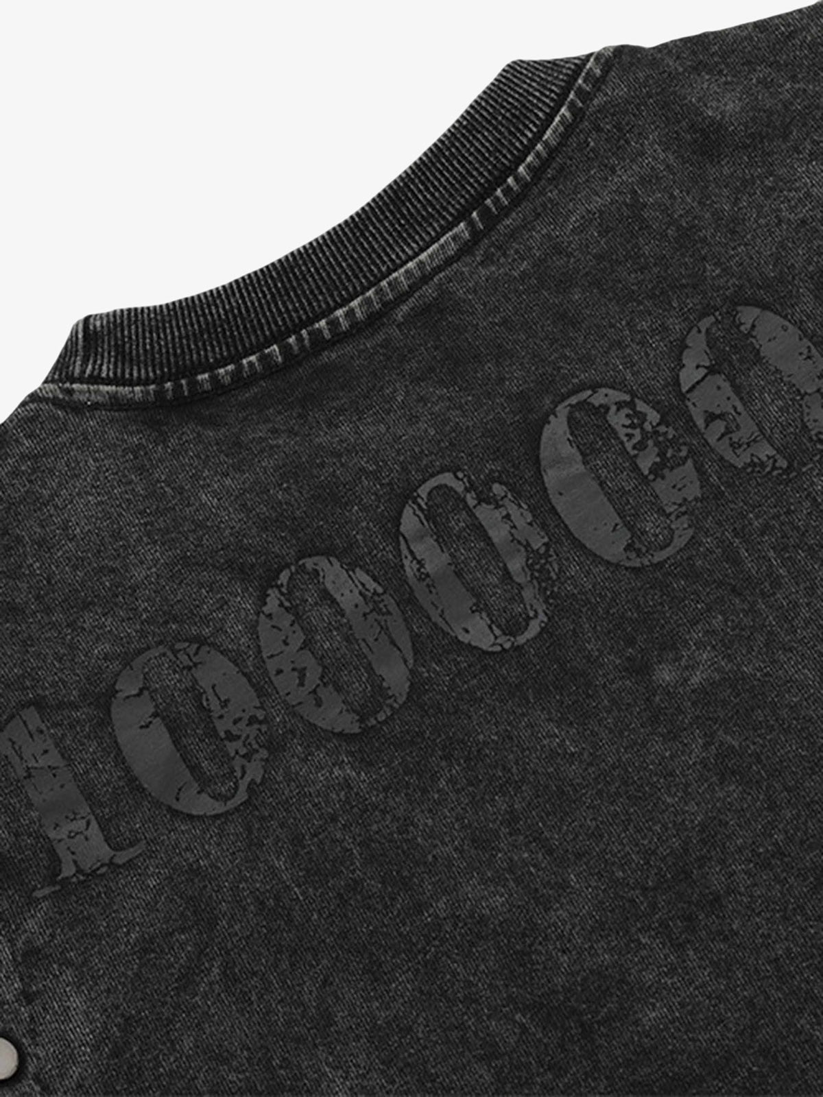 Thesupermade Punk Personality Alphabet T-shirt - 1652 