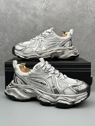 Chunky Sole Breathable Running Sneakers 