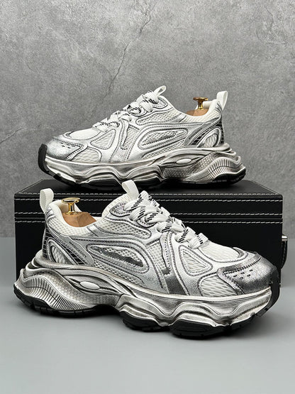 Chunky Sole Breathable Running Sneakers 