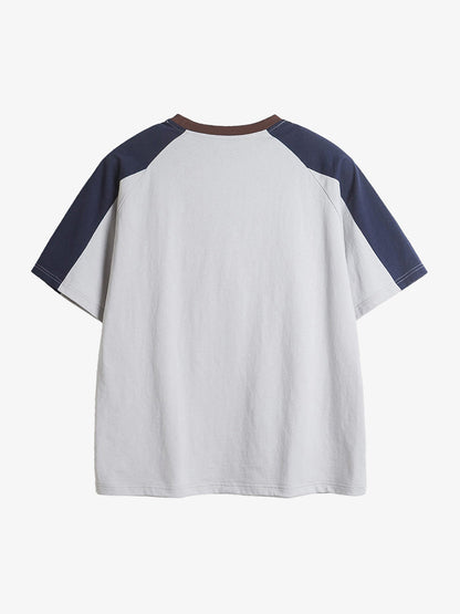 Thesupermade American Retro Patchwork Print T-shirt 