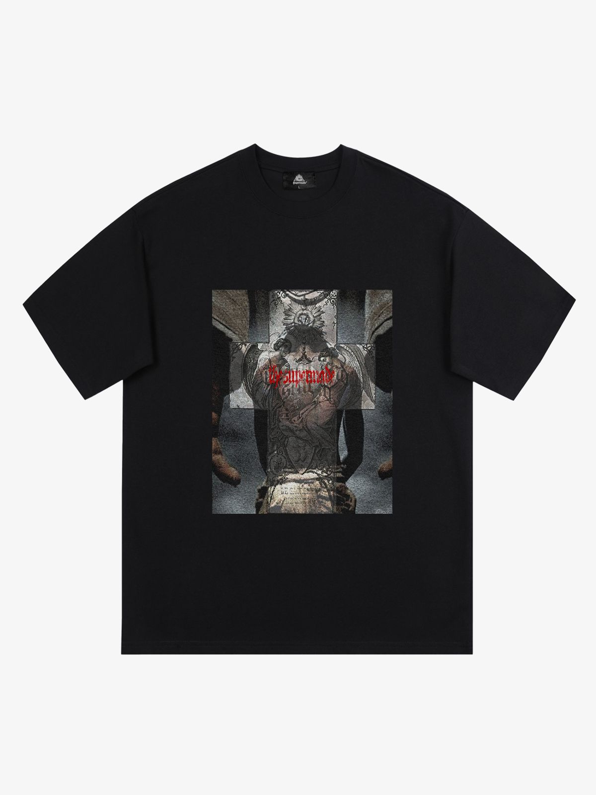 Original Cross Portrait Graphic T-Shirt 