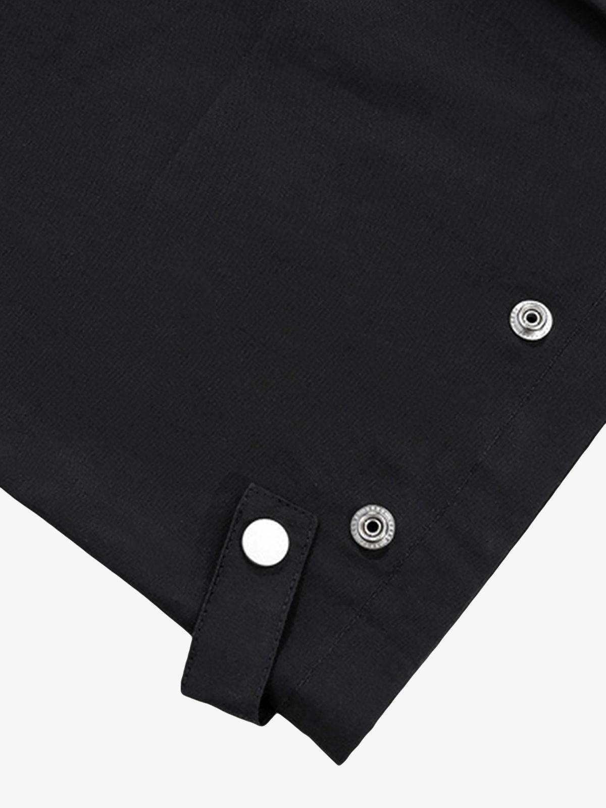 Multi-Pocket Casual Workwear Wide Leg Pants - 1643 