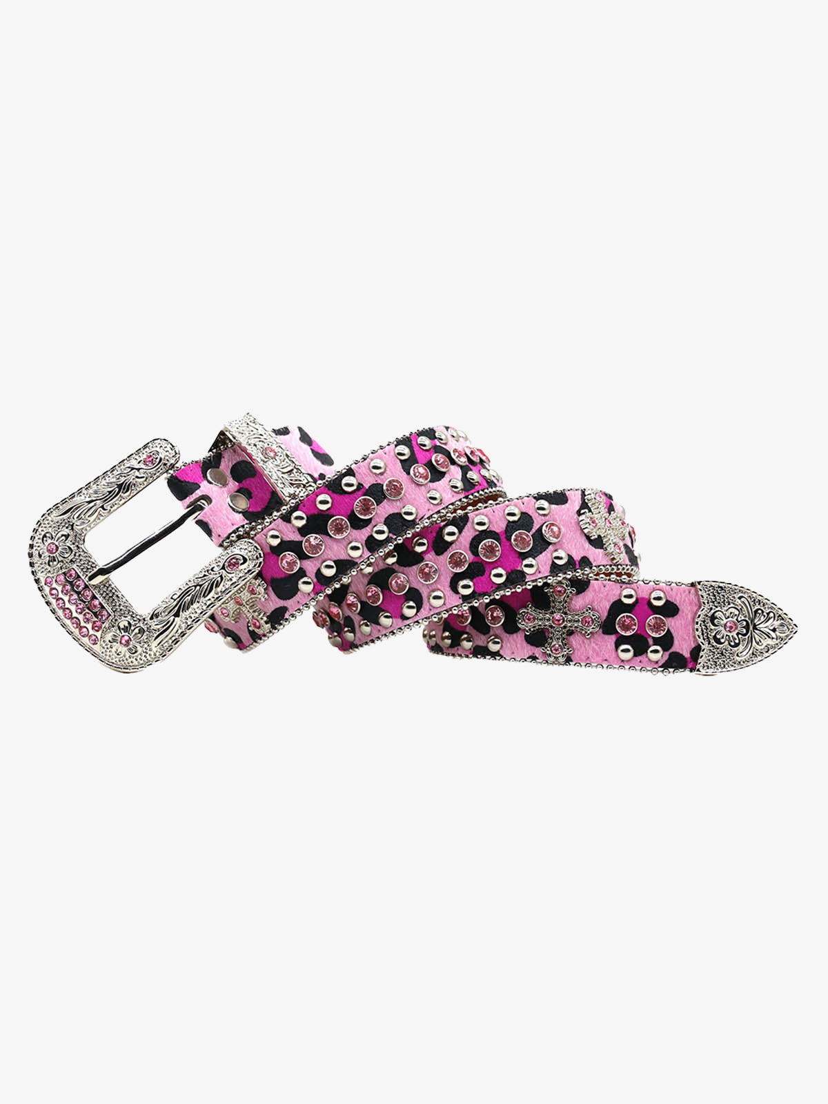 Punk Style Hotfix Rhinestone Belt 