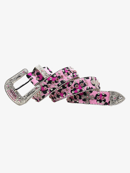Punk Style Hotfix Rhinestone Belt 