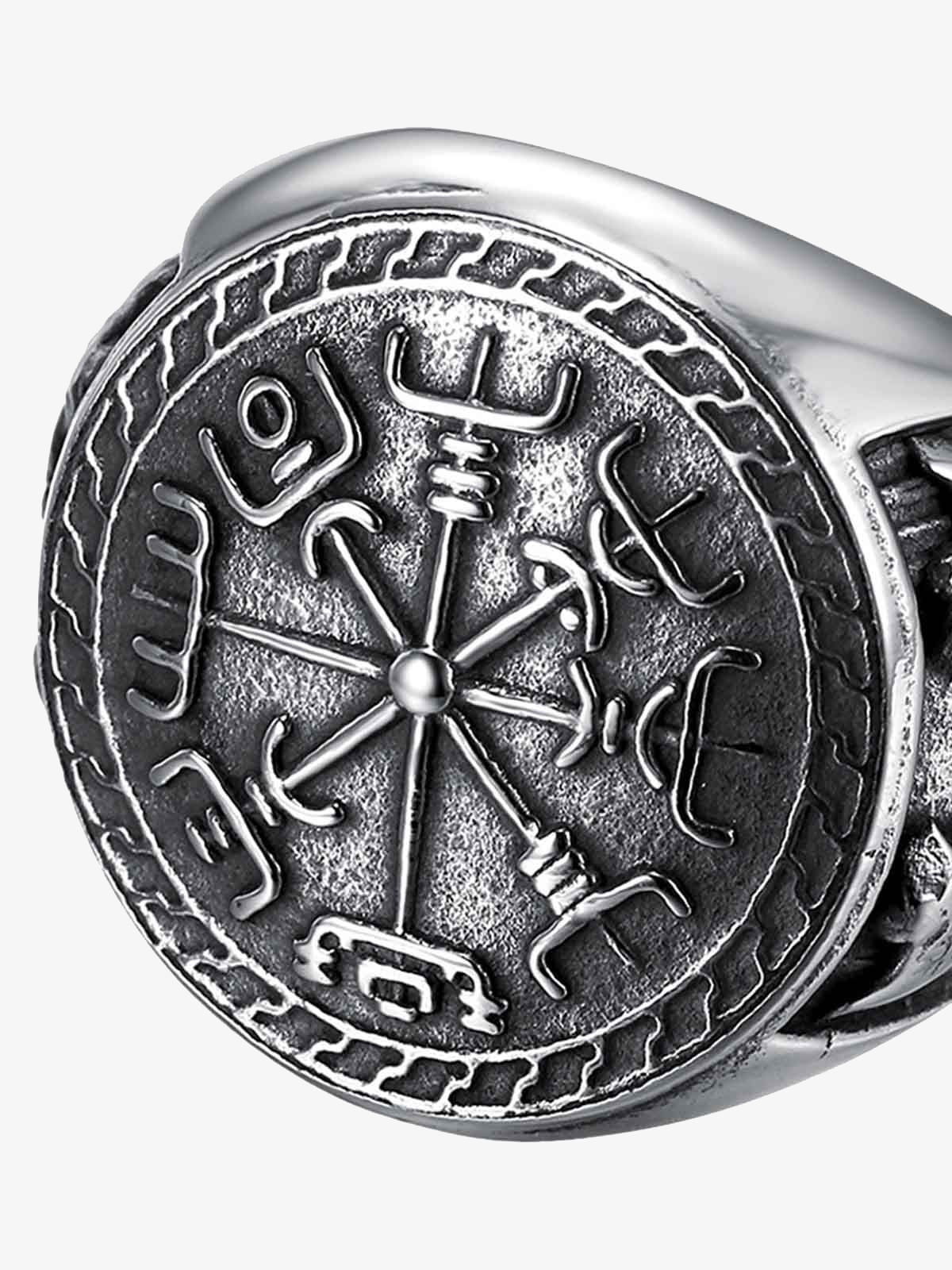 Engraved Stainless Steel Ring 