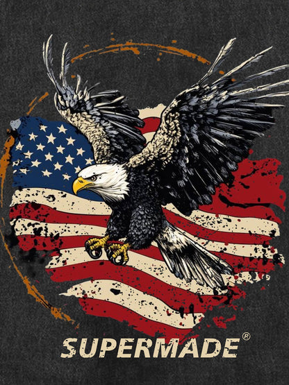 Original Printed Eagle Graphic Tank Top Vest 