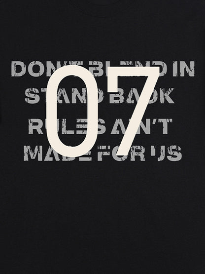 Distressed NO.7 Graphic T-Shirt 