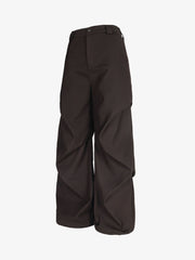 Woven Retro Cleanfit Pleated Drape Pants 