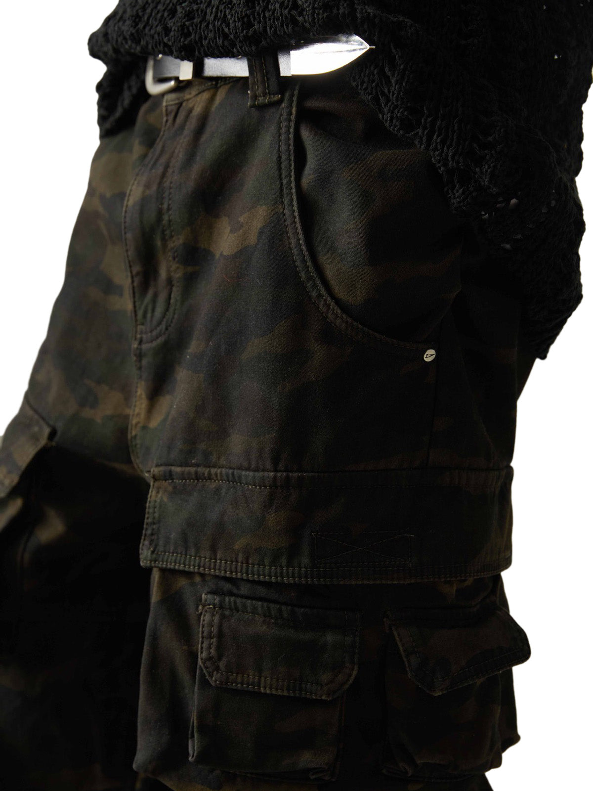 Wasteland Style Camouflage Baggy Cargo Pants - 2384 