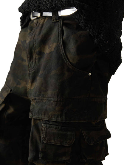 Wasteland Style Camouflage Baggy Cargo Pants - 2384 