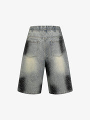 Heavy Diamond Drawstring Denim Jorts 