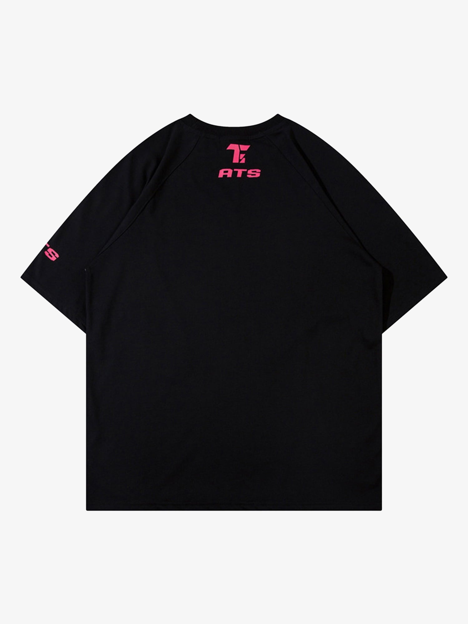 Retro Color-Blocked Deconstructed Stitching Racing T-shirt 
