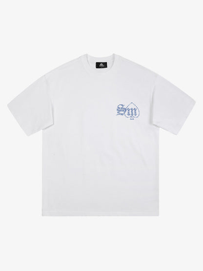 Thesupermade Valentine's Day Graffiti Poker T-shirt - 1946 
