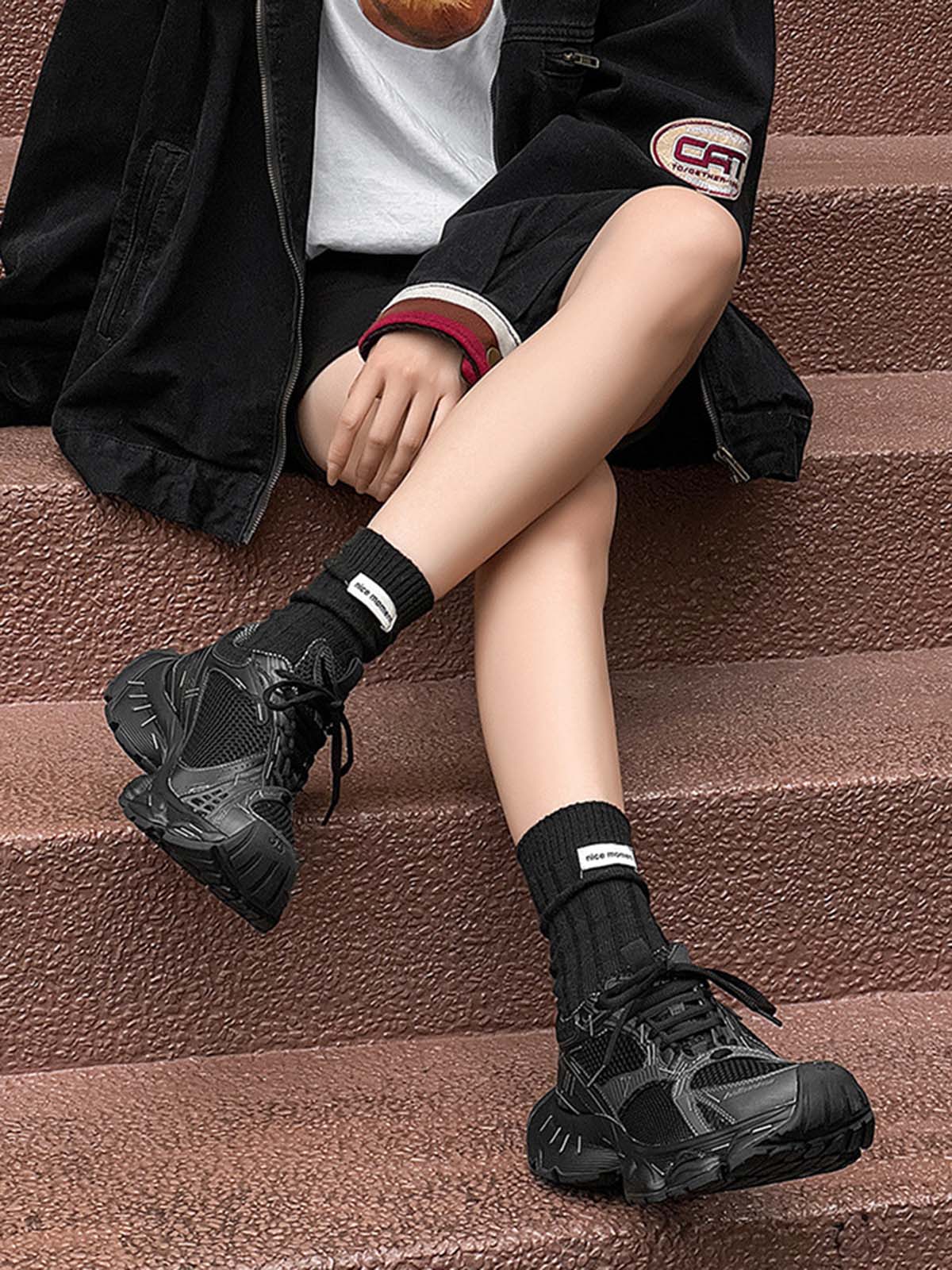 Thesupermade Retro Stapler Chunky Sneakers 