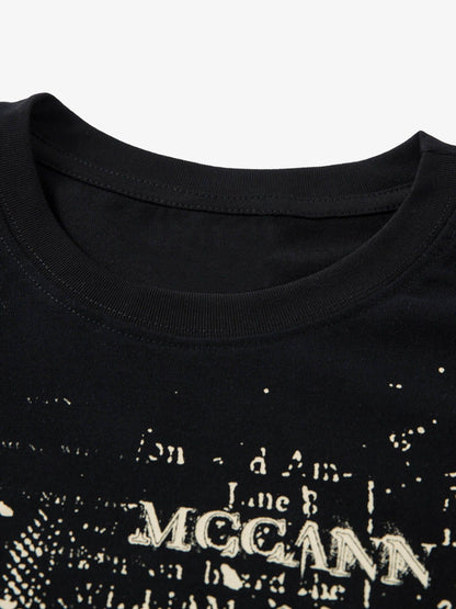Phantom Letter Print T-shirt 
