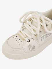 Thesupermade Embroidered Letter Shoes - 2107 