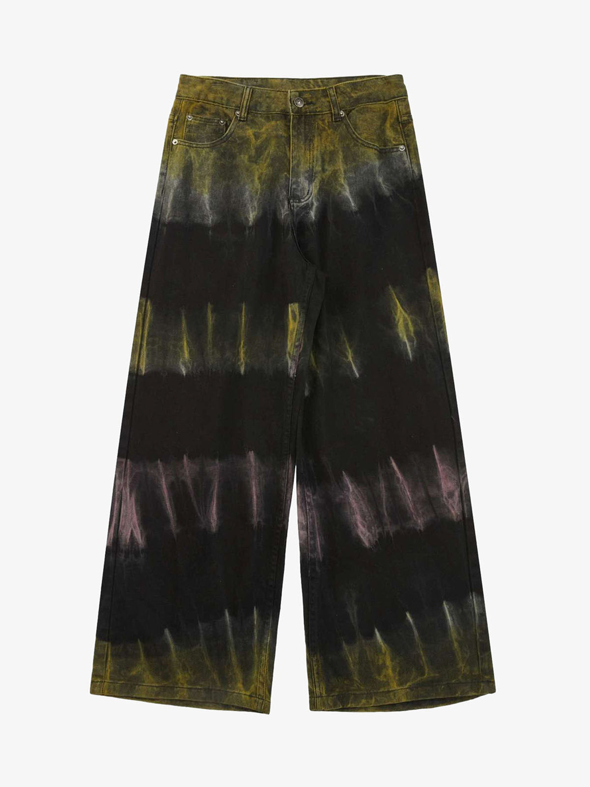 Thesupermade Graffiti Fun Tie-Dye Straight Jeans 
