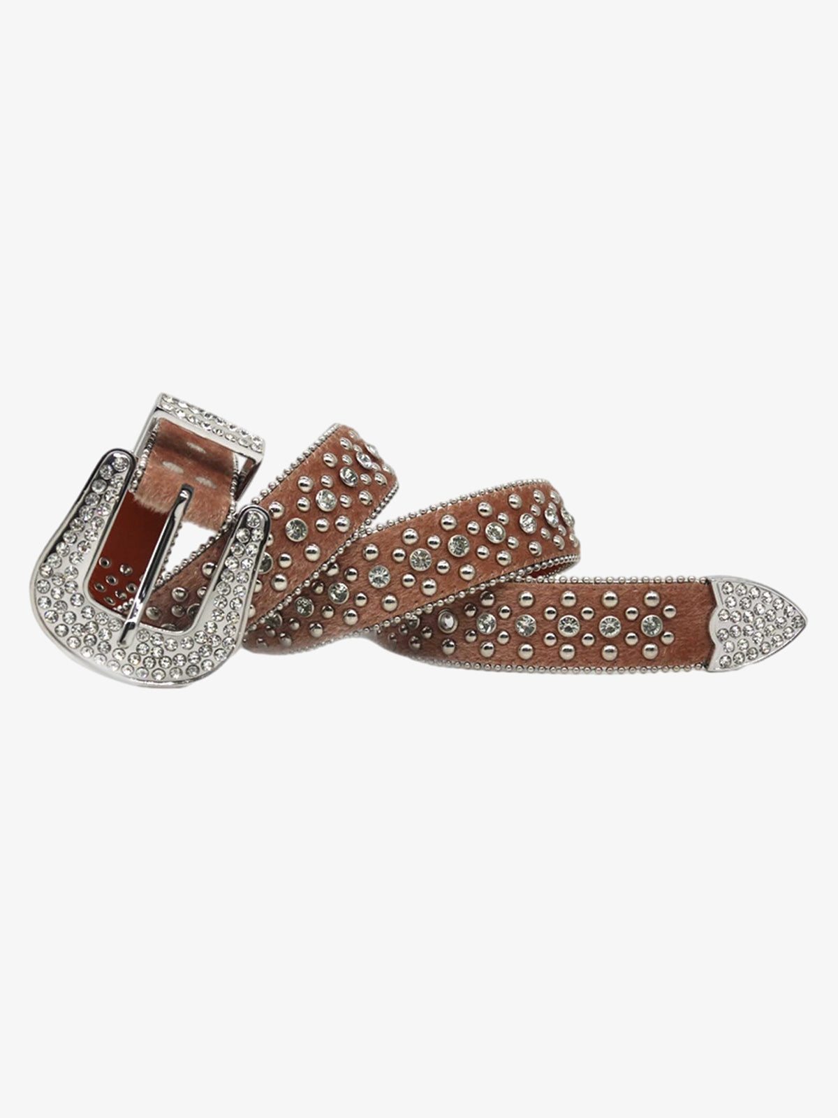 Thesupermade Hip Hop Punk Rhinestone Belt 