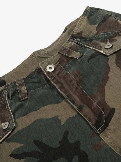 Street Camouflage Cargo Shorts 