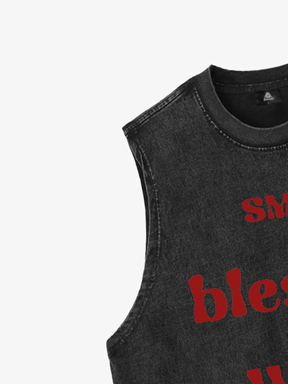 Original "Blessed With Scars" Slogan Vest 