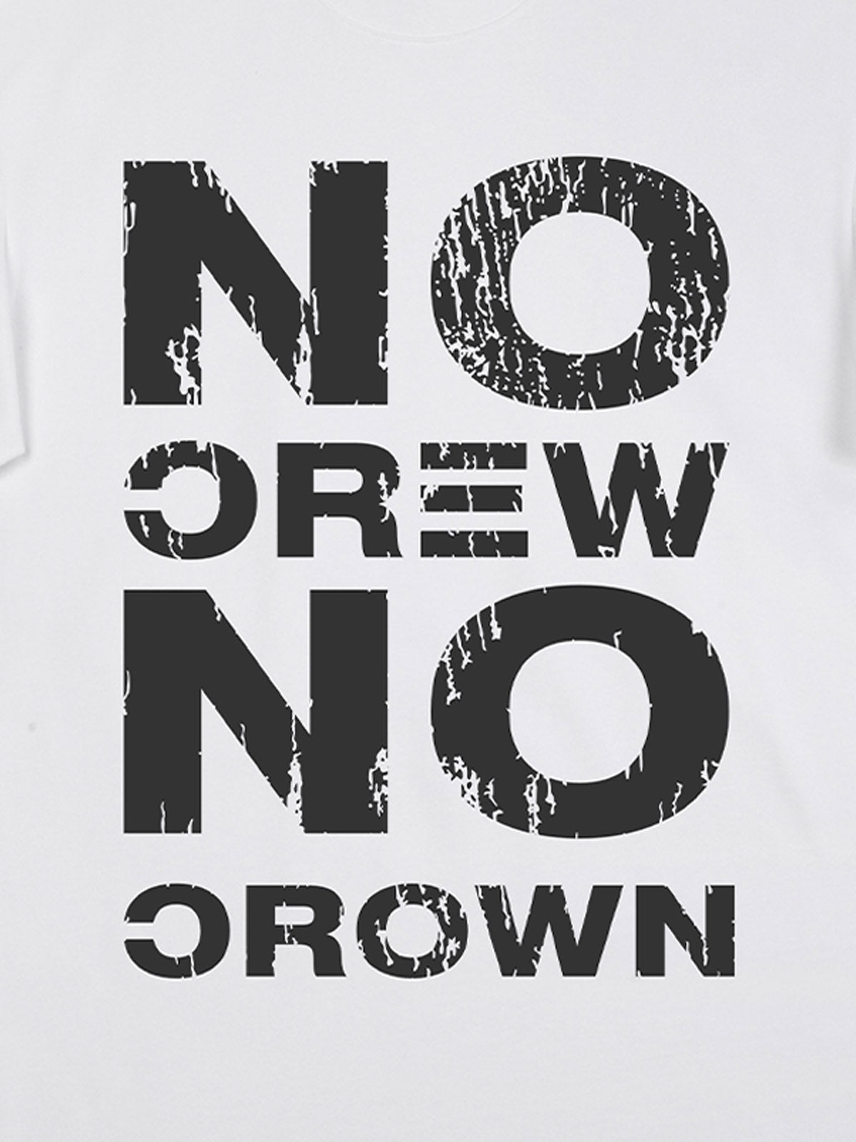Originl No Crew No Crown Graphic T-Shirt 