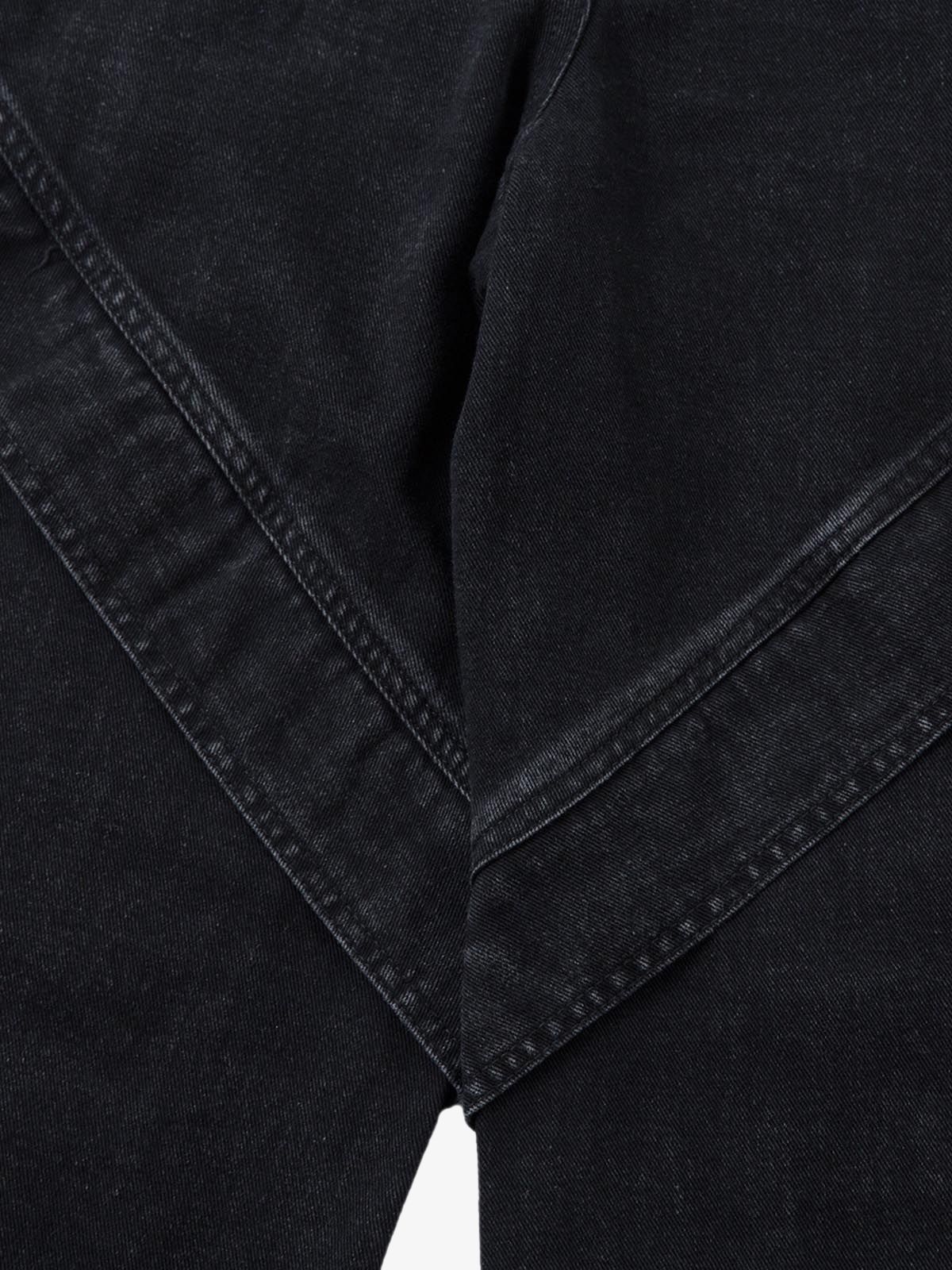 Deconstructed Split Pleated Pocket Cargo Jeans 