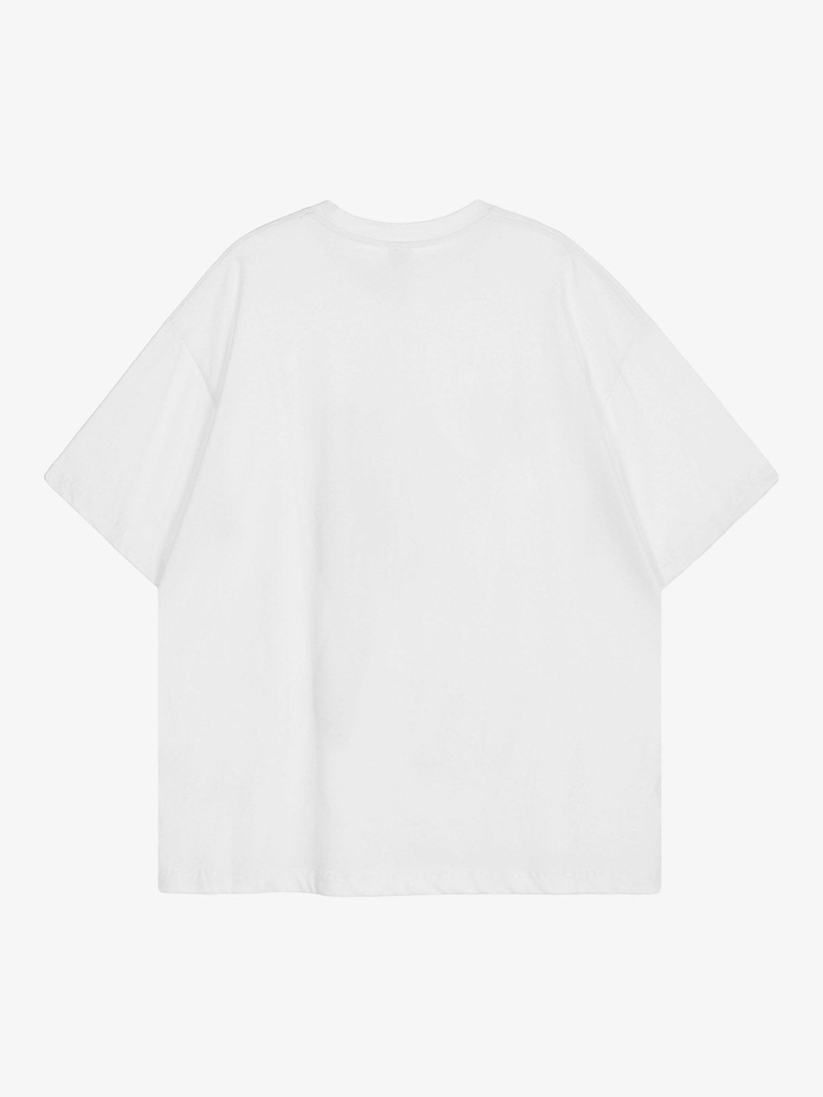 Thesupermade American Tide Loose Print Round Neck T-shirt -1640 