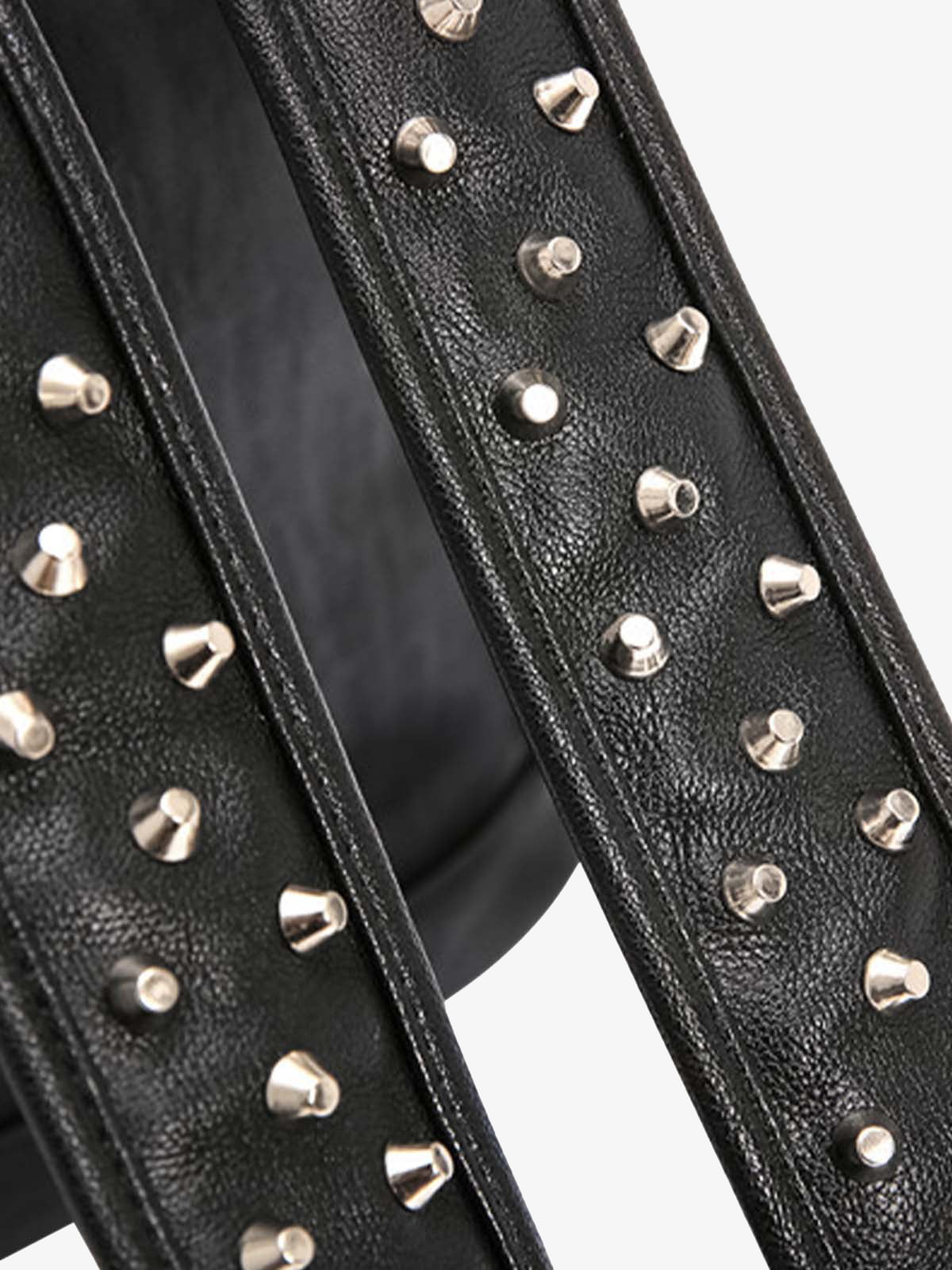 Rivet Crocodile-Print Backpack - 2464 