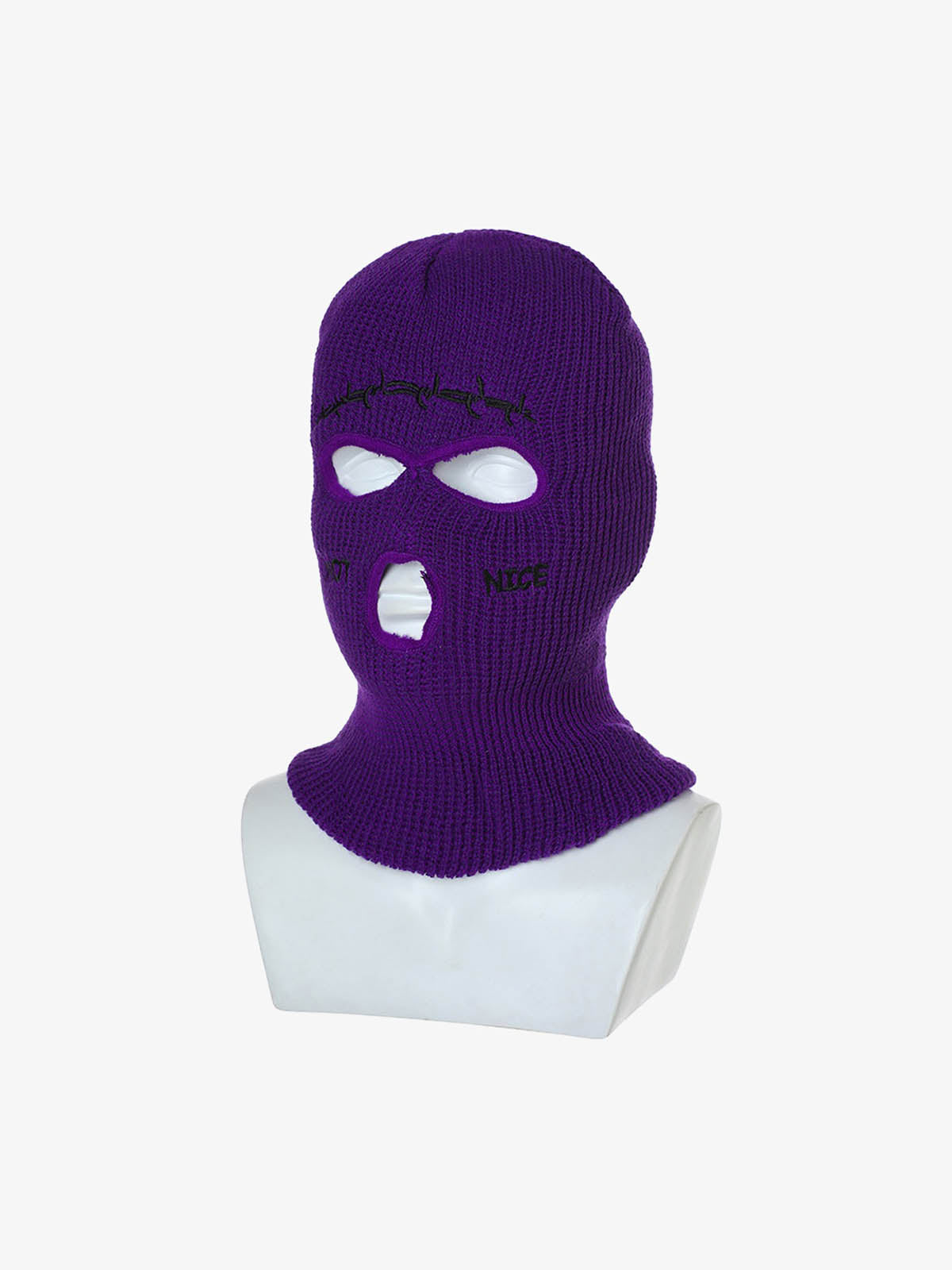 Thesupermade Retro Hip-hop Fun Knitted Balaclava 