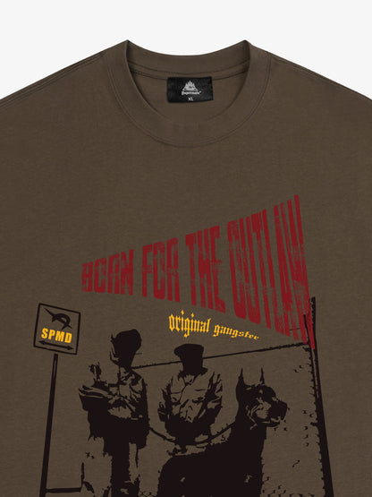 Original “Born for the Outlaw” Graphic Print T-Shirt 