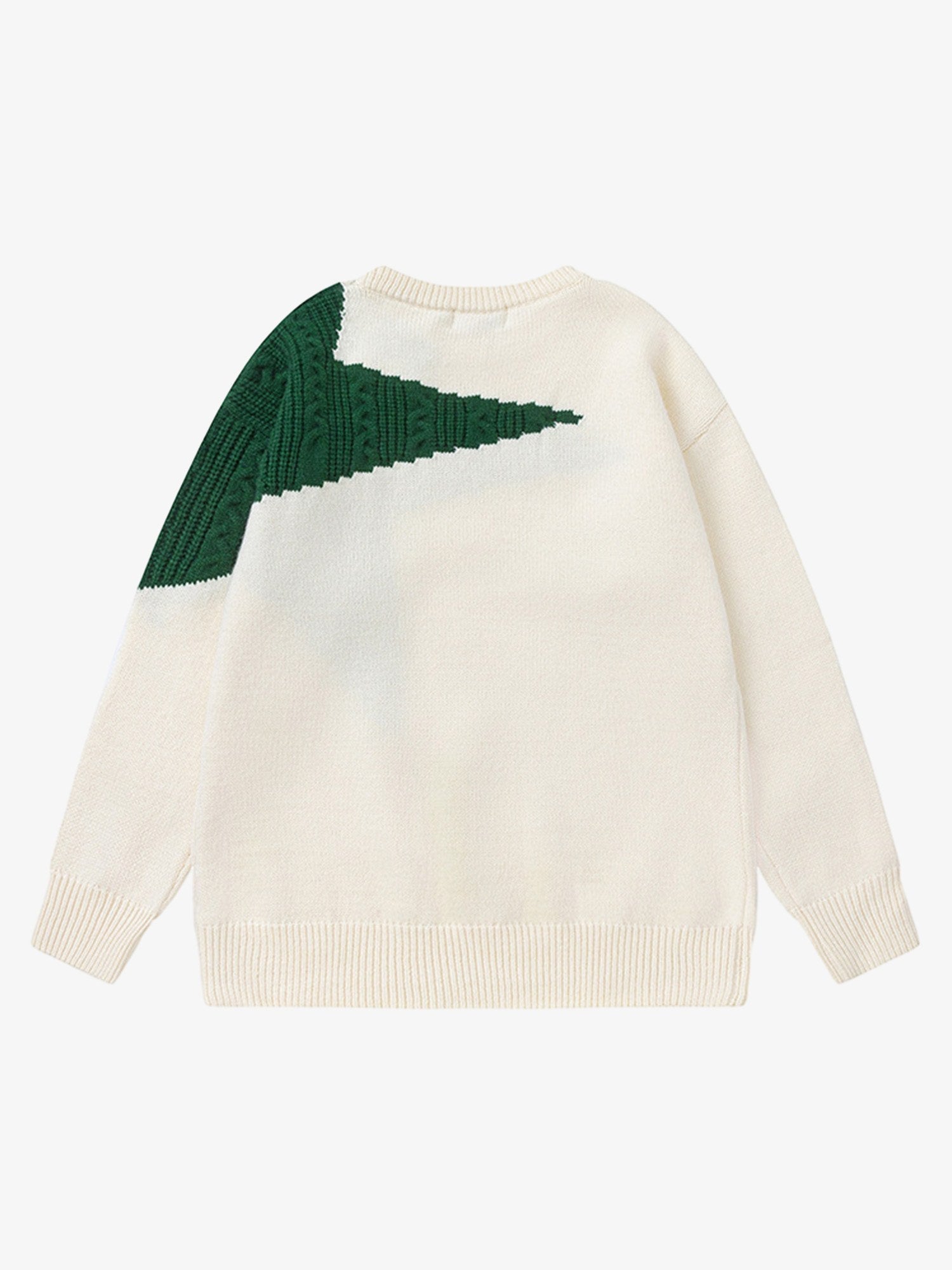Thesupermade Star Contrast Knit Sweater 